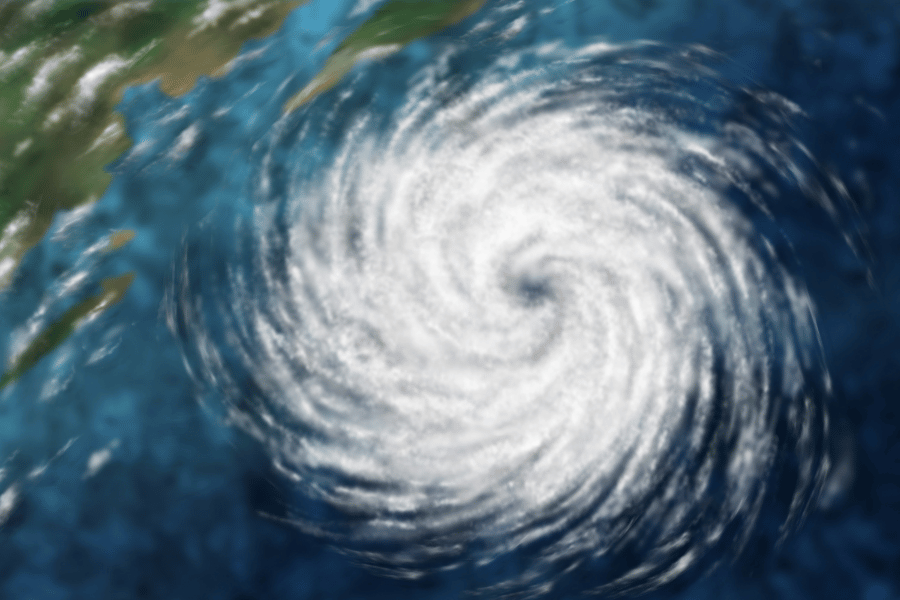 Illustration of a hurricane